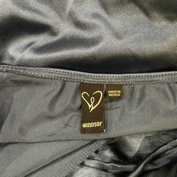 Elegant Navy Blue Dress - Picture 3 of 3